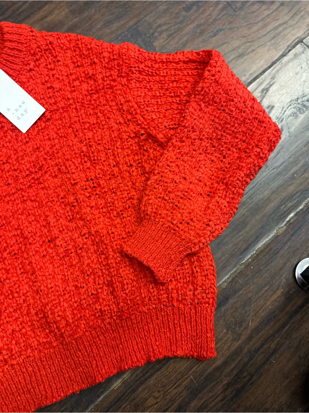 Women's Long Sleeve Round Neck Tape Yarn Pullover Sweater - A New Day <<<436>>> - Picture 6 of 7